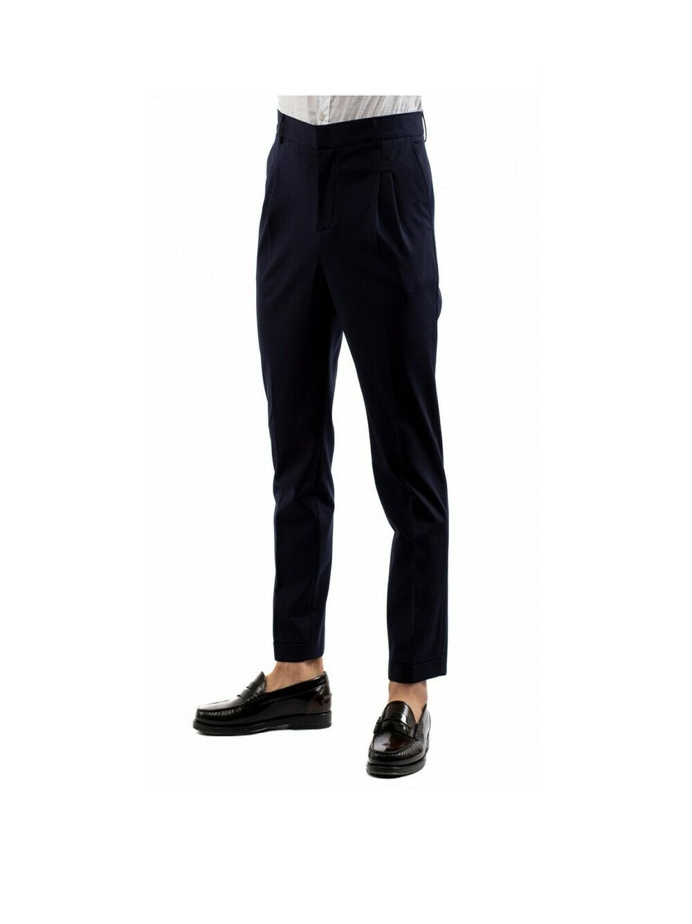 Pantalone uomo DANIELE ALESSANDRINI modello vista colore blu Daniele Alessandrini P3815S1490 BLU