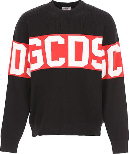 Sudadera de manga larga GCDS CC94M021104. Banda con el logotipo serigrafiado en contraste, incrustada en la parte delantera, trasera y en las mangas.