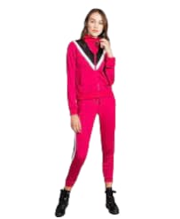 Sudadera polar técnica multicolor Twinset YA82K1 con inserción en contraste