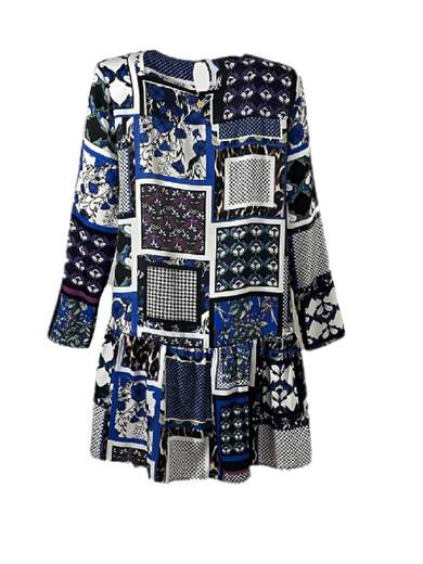 Blu Abito Blugirl Folies BFA3946 scollo a barchetta Blugirl Folies BFA3946 BLU