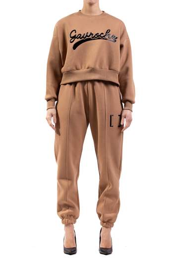 Pantalone Gavroche Paris D825M Marrone, tuta regular fit realizzato in cotone. Gavroche Paris D825M MARRONE