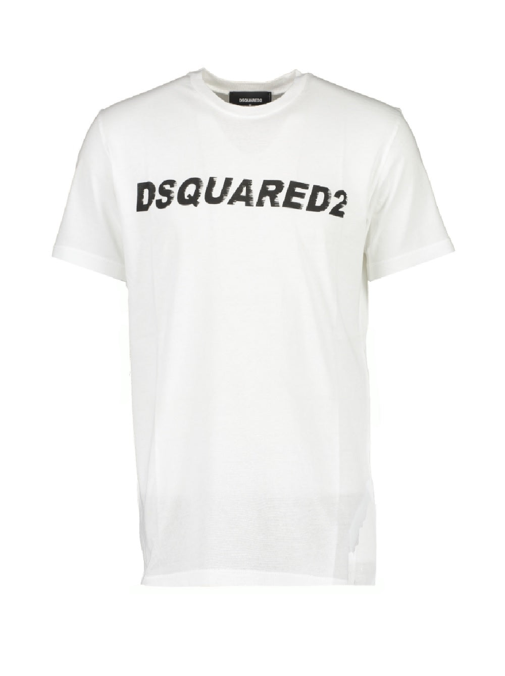 T-shirt Dsqared2 modello S74GD0835 con stampa logo sul petto, girocollo, maniche corte e orlo dritto Dsquared2 S74GD0835 BIANCO