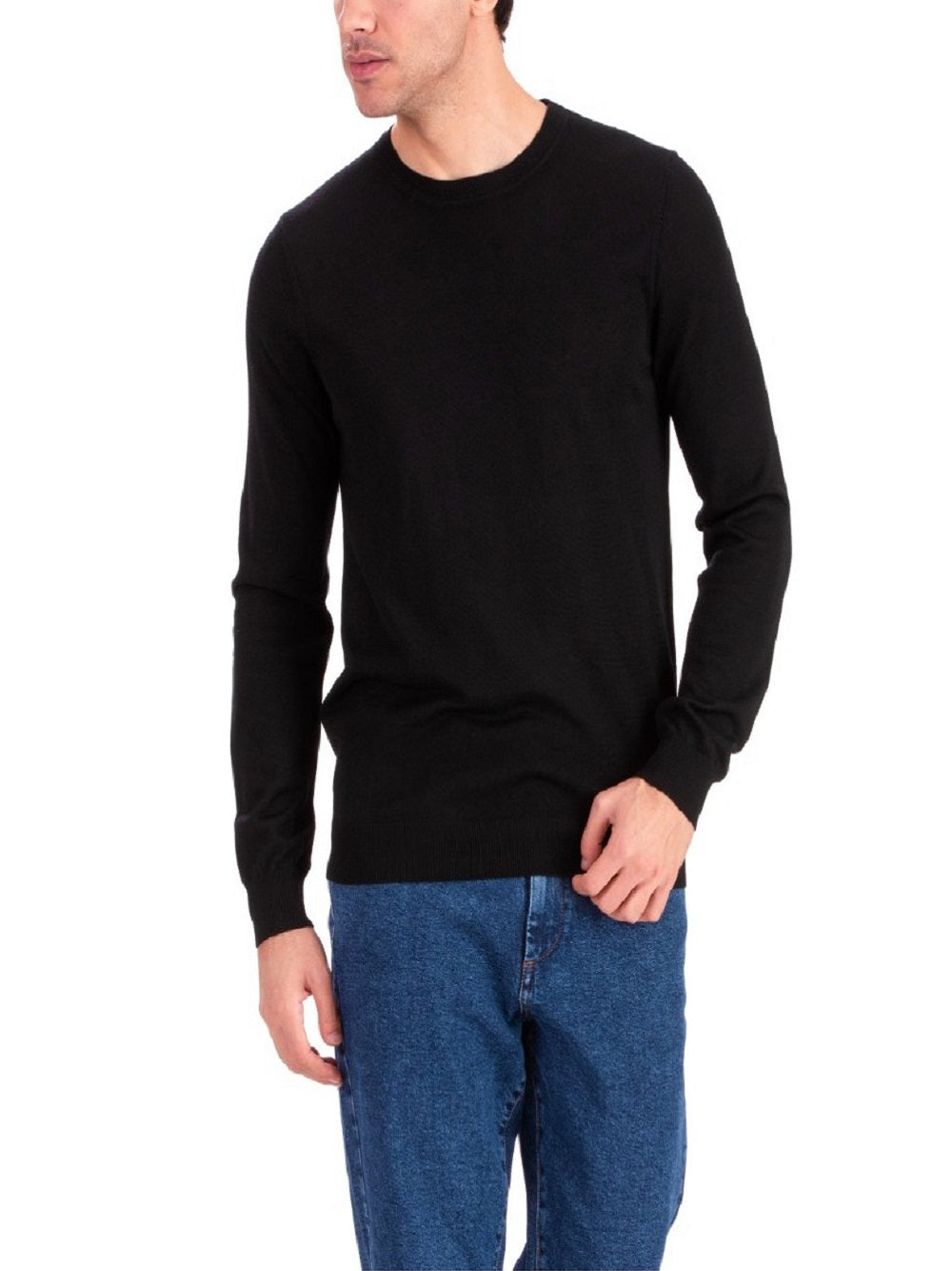 Maglia Daniele Alessandrini girocollo in filato leggero 100% lana merinos