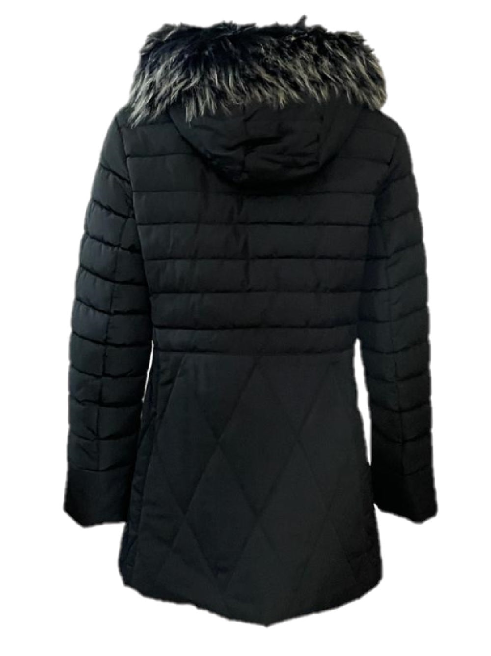 Chaqueta de plumas Chiara Bruni modelo 18IBL004 con cremallera central de doble cursor y cierre de botones