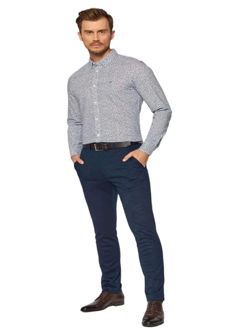 Pantalón Tommy Hilfiger modelo MW0MW19857 Azul Oscuro