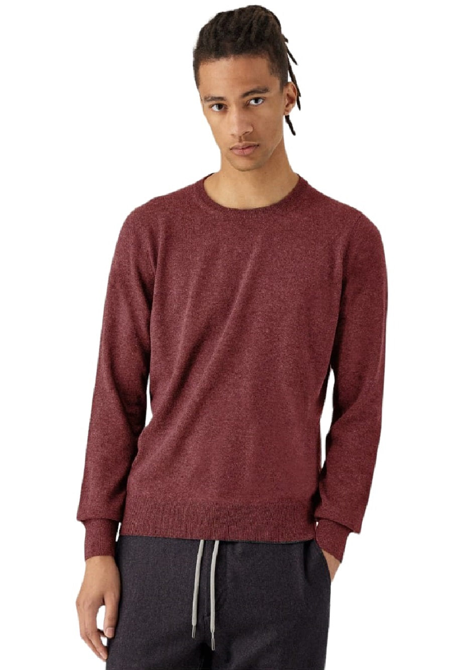 Trussardi crew neck sweater model 32M00158 in melange wool