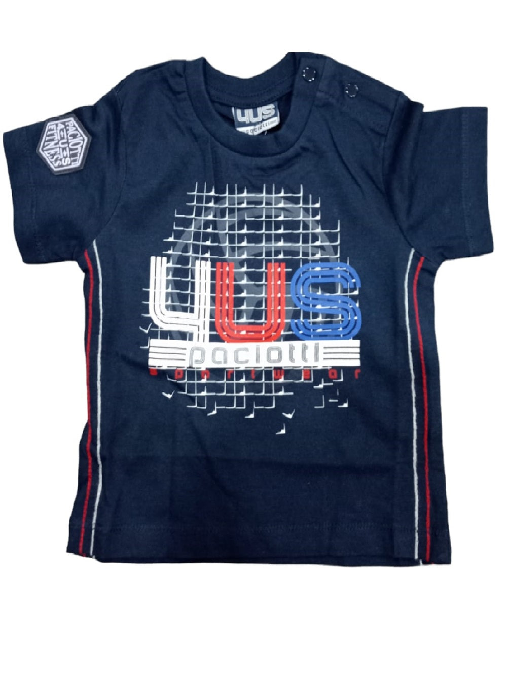Camiseta infantil Cesare Paciotti 4US con estampado de logotipo
