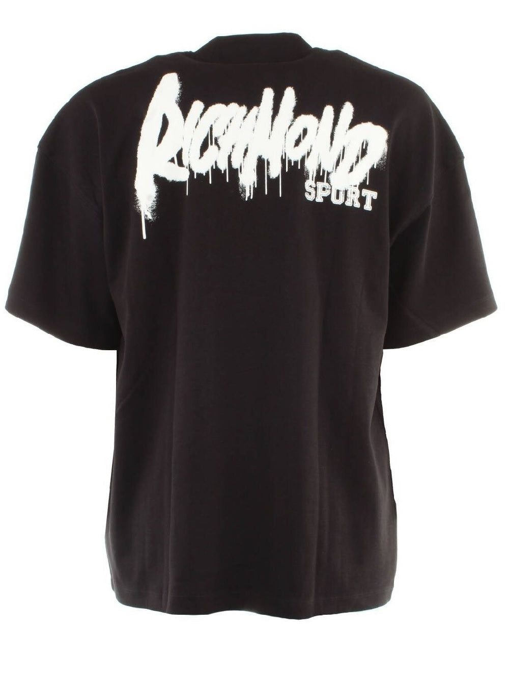 T-shirt John Richmond modello UMP22150TS oversize nera a manica corta