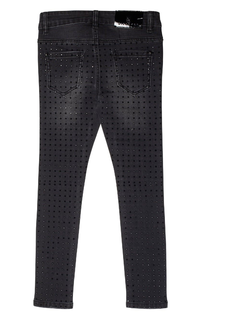 Jeans John Richmond Kids modello RGA19260JE cinque tasche con strass John Richmond RGA19260JE NERO