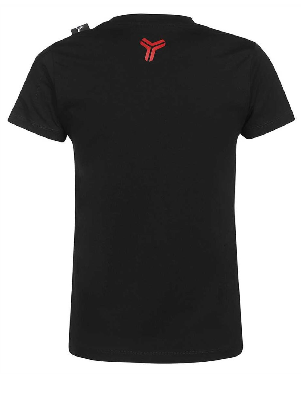 T-Shirt John Richmond modello UWP22015TS con logo blu, bianco e rosso a contrasto sul petto con brillantini.