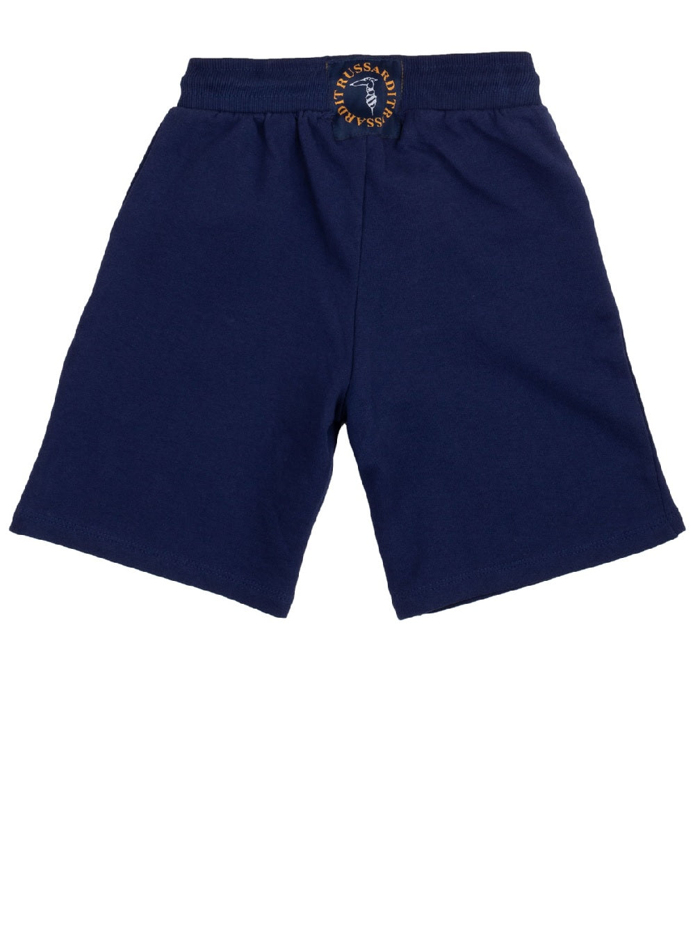 Bermuda Trussardi modello TBP22025BE tasche laterali, posteriori e ricamo logo a contrasto Trussardi TBP22025BE BLU