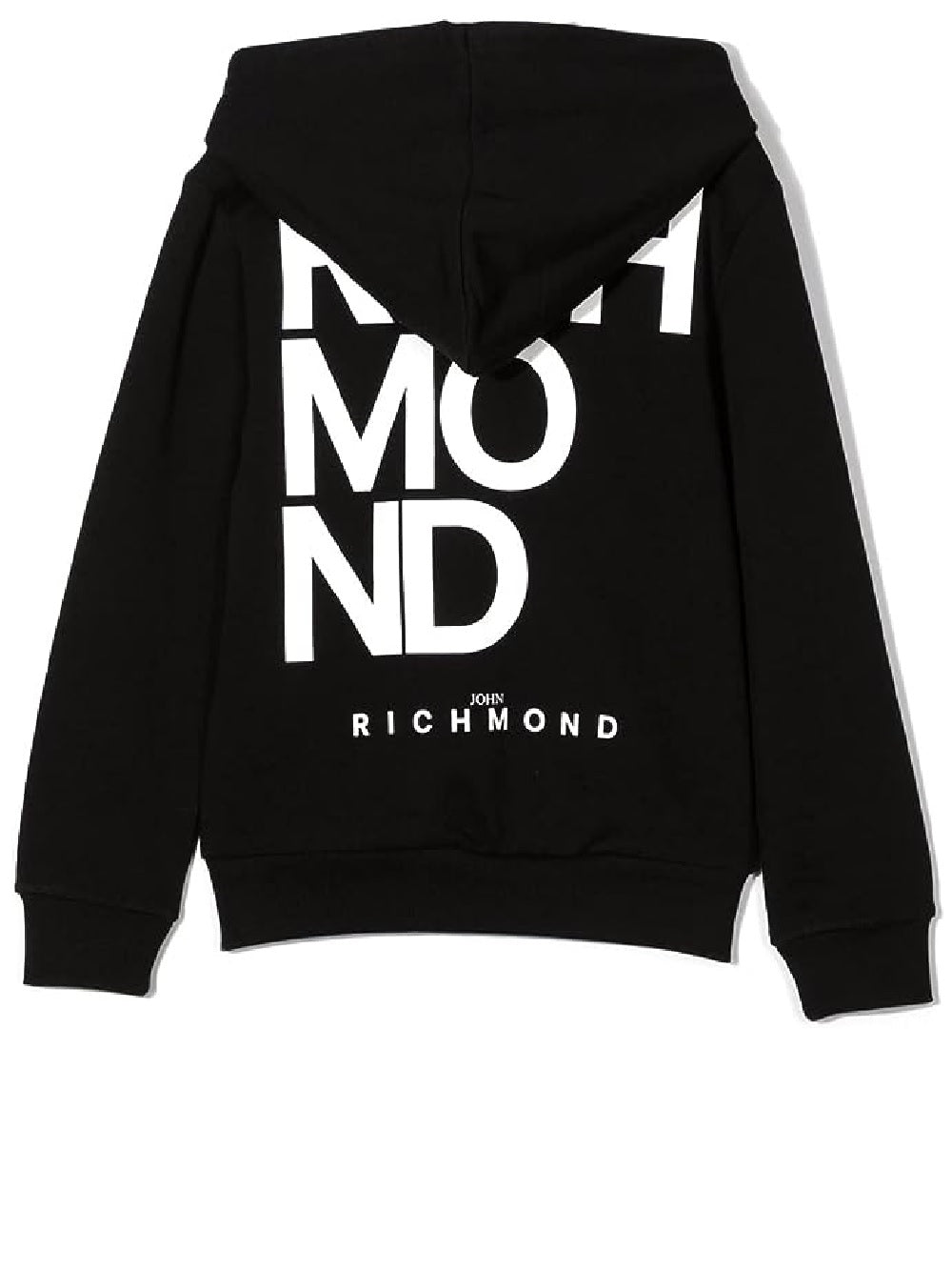 Sudadera John Richmond modelo RBP22012FE con logo blanco en lateral y espalda