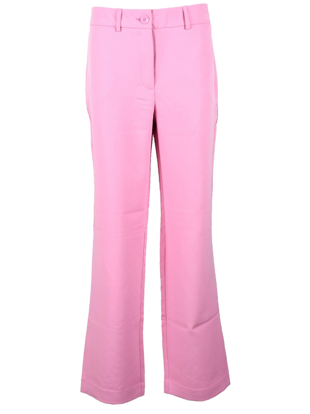 Only trousers with flared legs, elasticated waist and hidden side zip