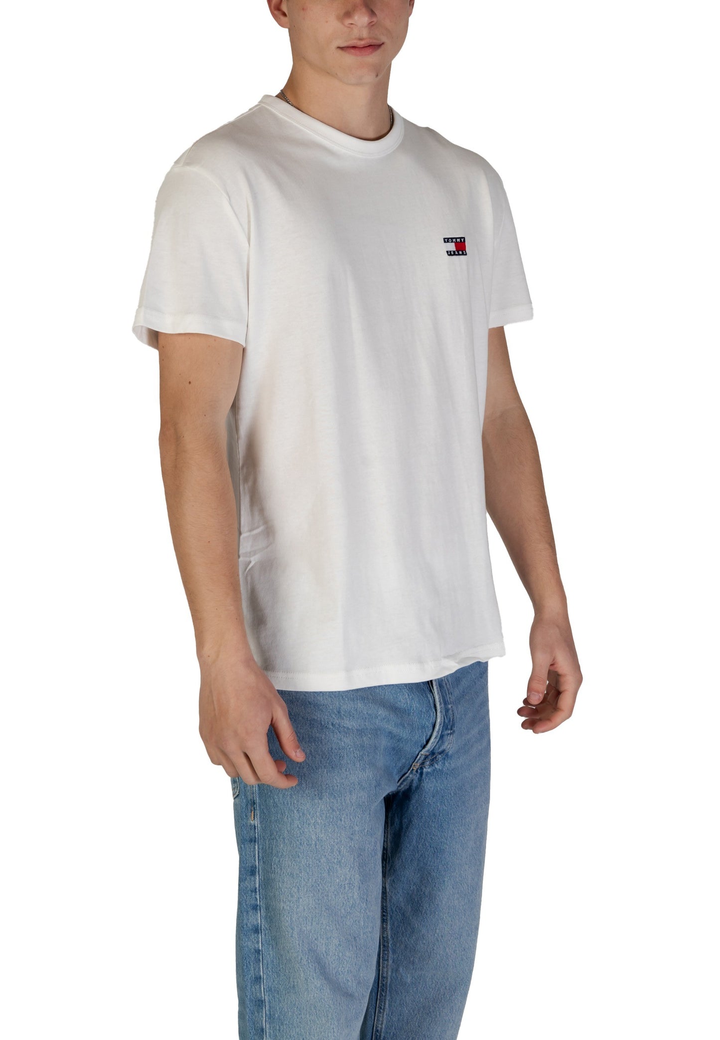 Tommy Hilfiger Jeans T-Shirt Uomo Tommy Hilfiger Jeans DM0DM20322 white Bianco