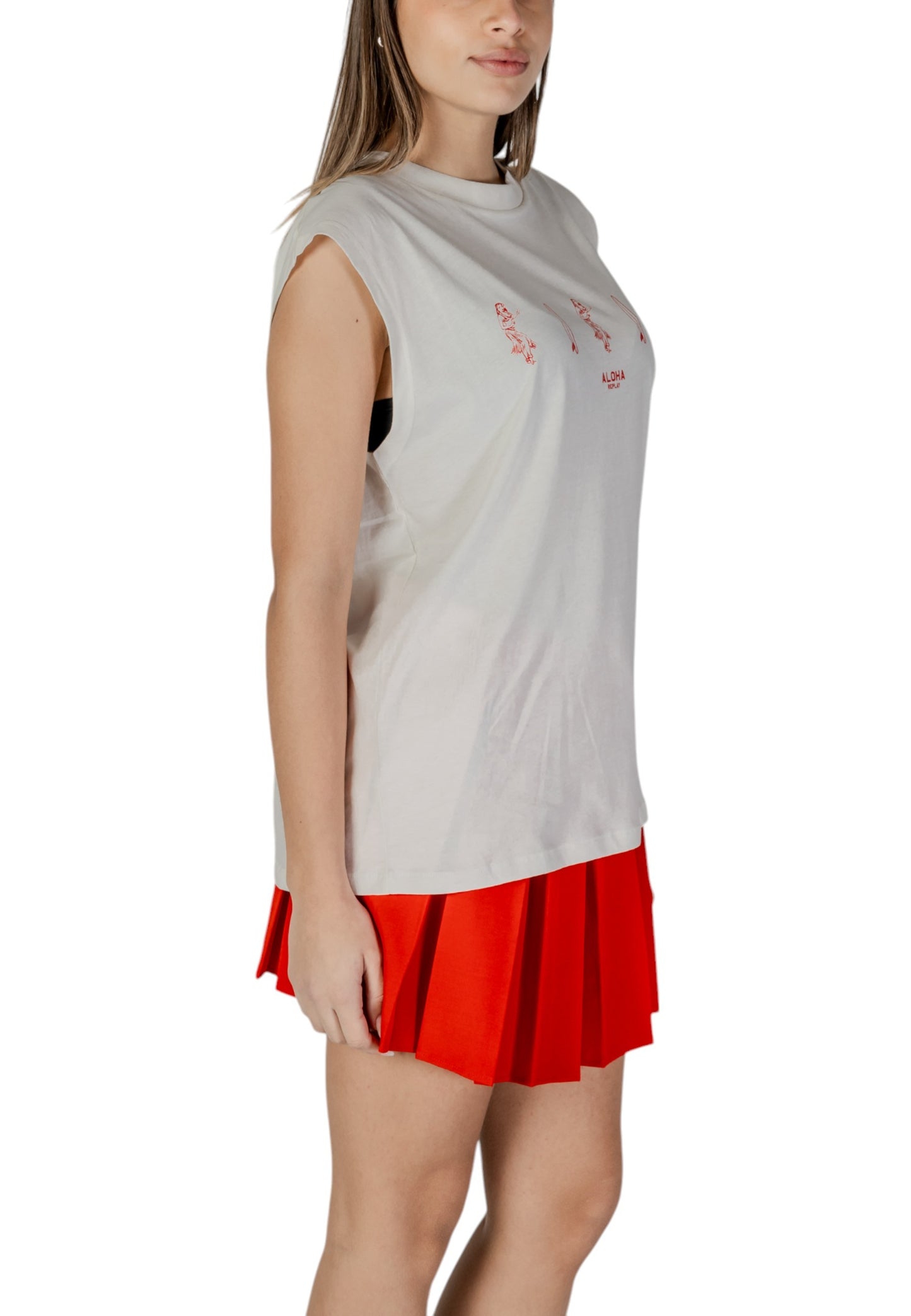 Camiseta sin mangas para mujer Replay