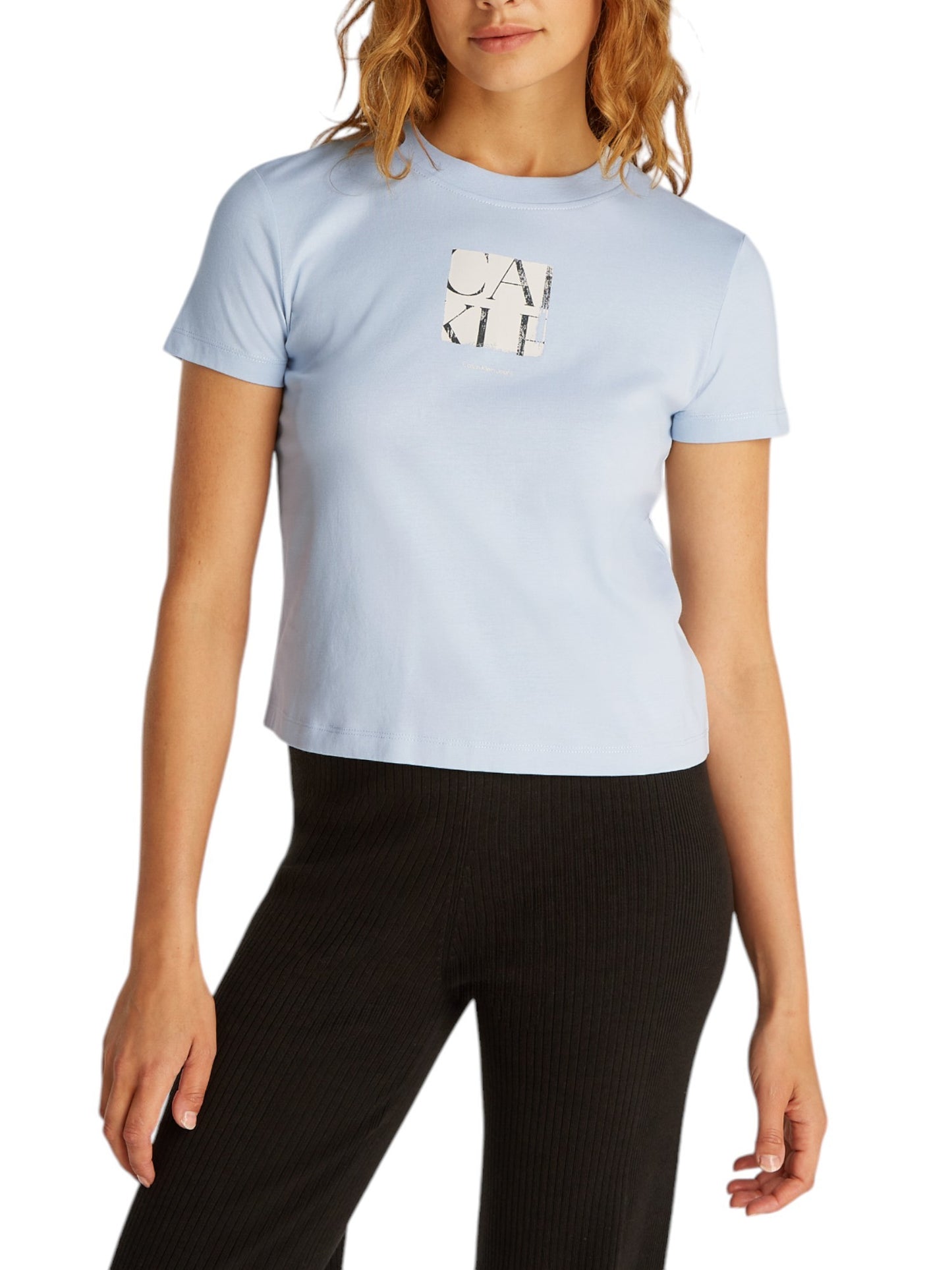Calvin Klein Jeans T-Shirt Donna Calvin Klein Jeans J20J225260 light blue Azzurro