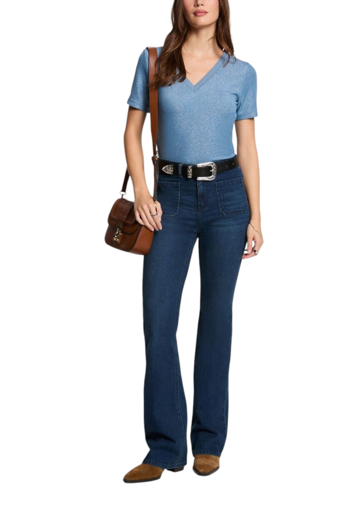 Morgan De Toi T-Shirt Donna Morgan De Toi 212-DIWI light blue Azzurro