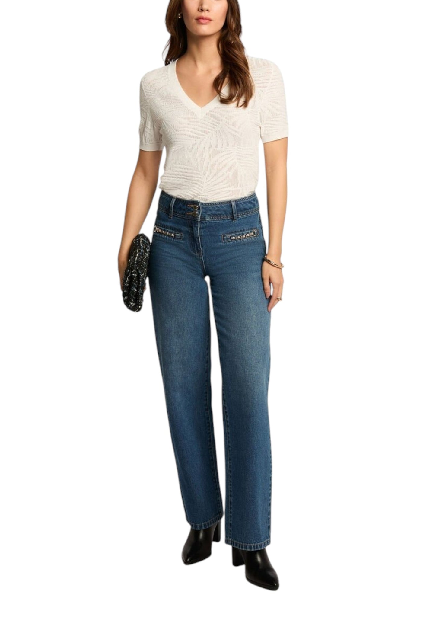 Morgan De Toi T-Shirt Donna Morgan De Toi 251-MPALM white Bianco