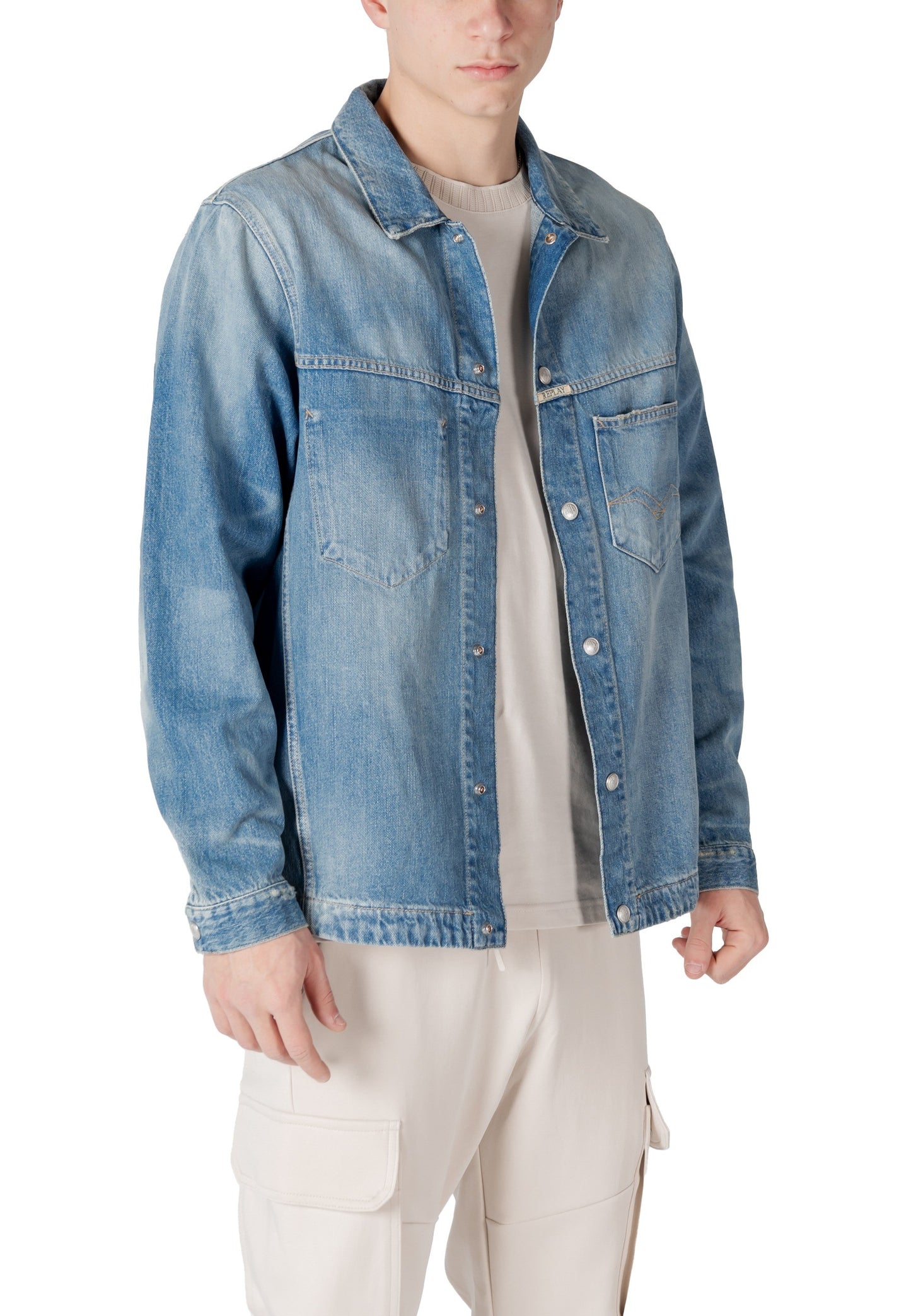 Replay Giubbotto Uomo Replay MY8Z1.000.800 838 light blue