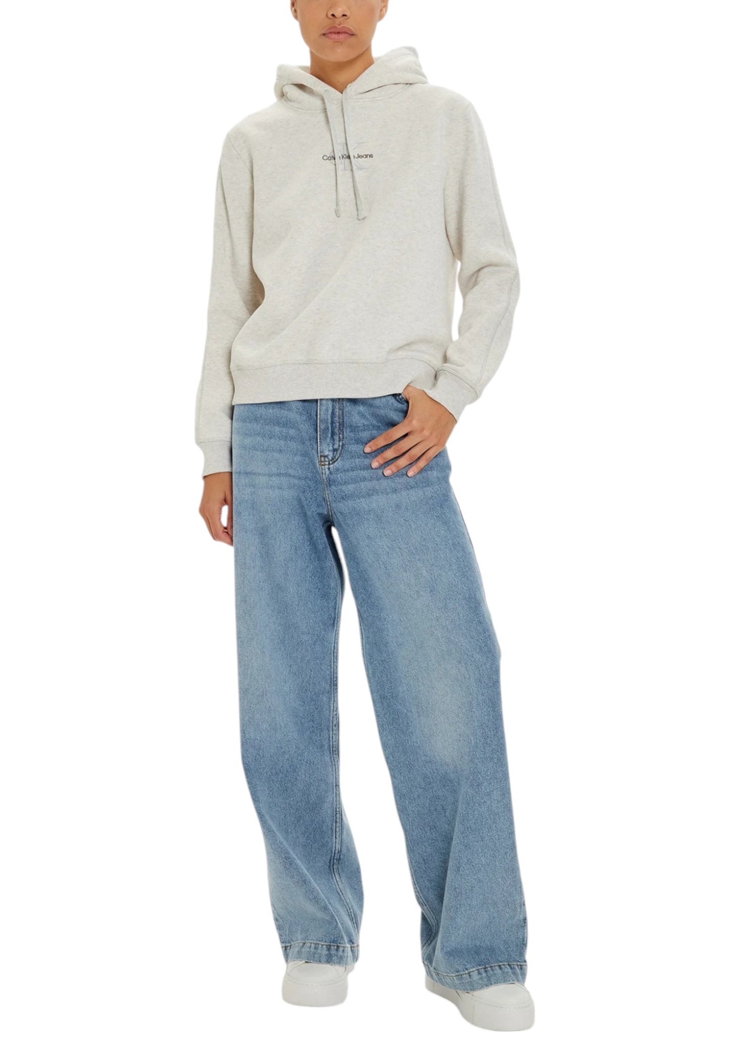 Calvin Klein Jeans Felpa Donna Calvin Klein Jeans J20J223536 grey