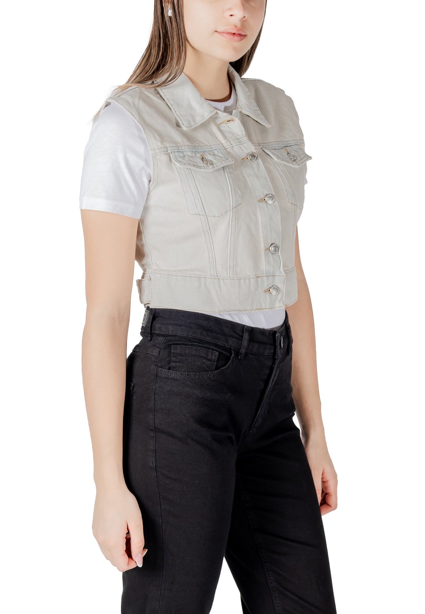 Only Gilet Donna Only 15341352 beige