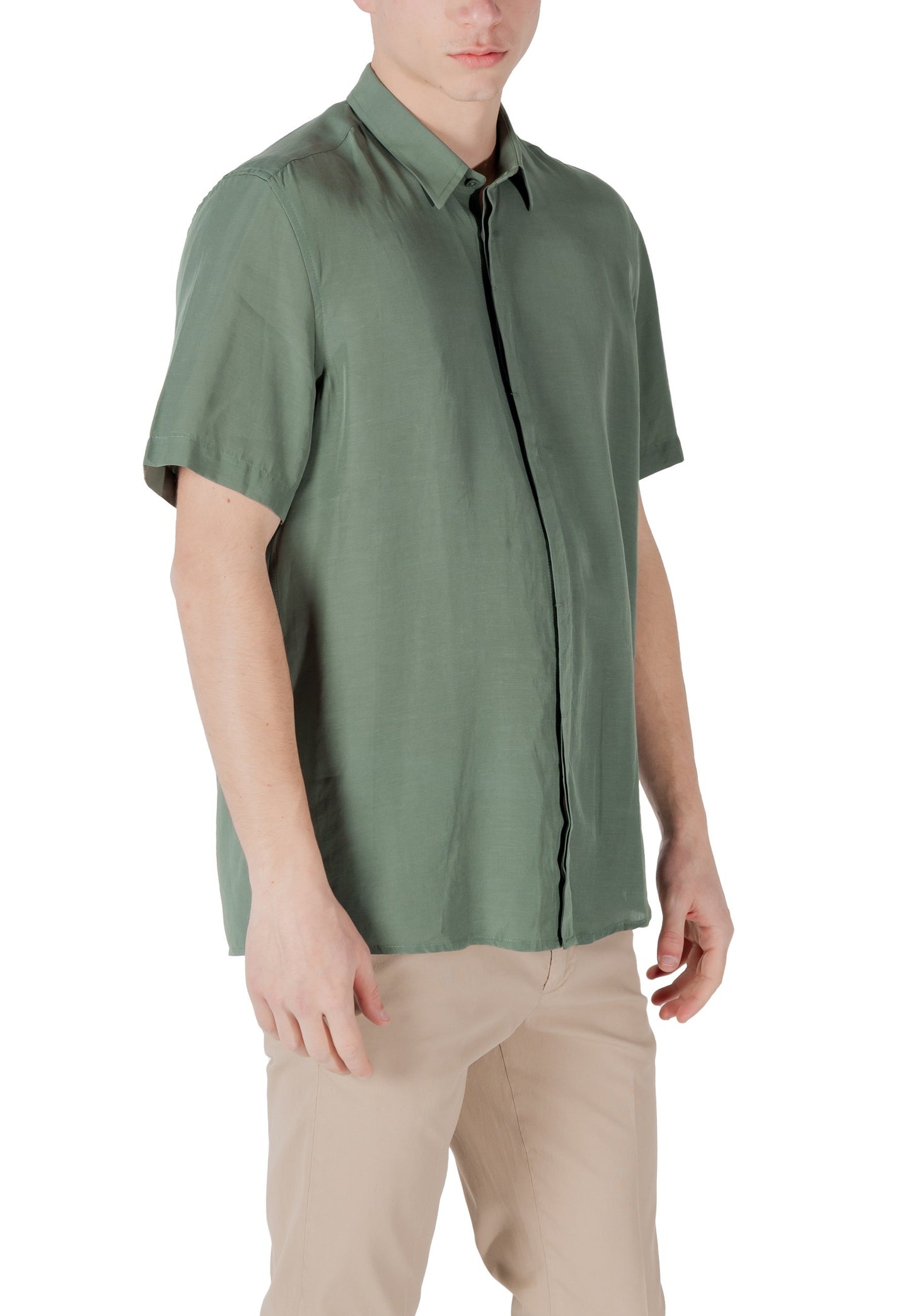 Antony Morato Camicia Uomo Antony Morato MMSS00194-FA400094 green