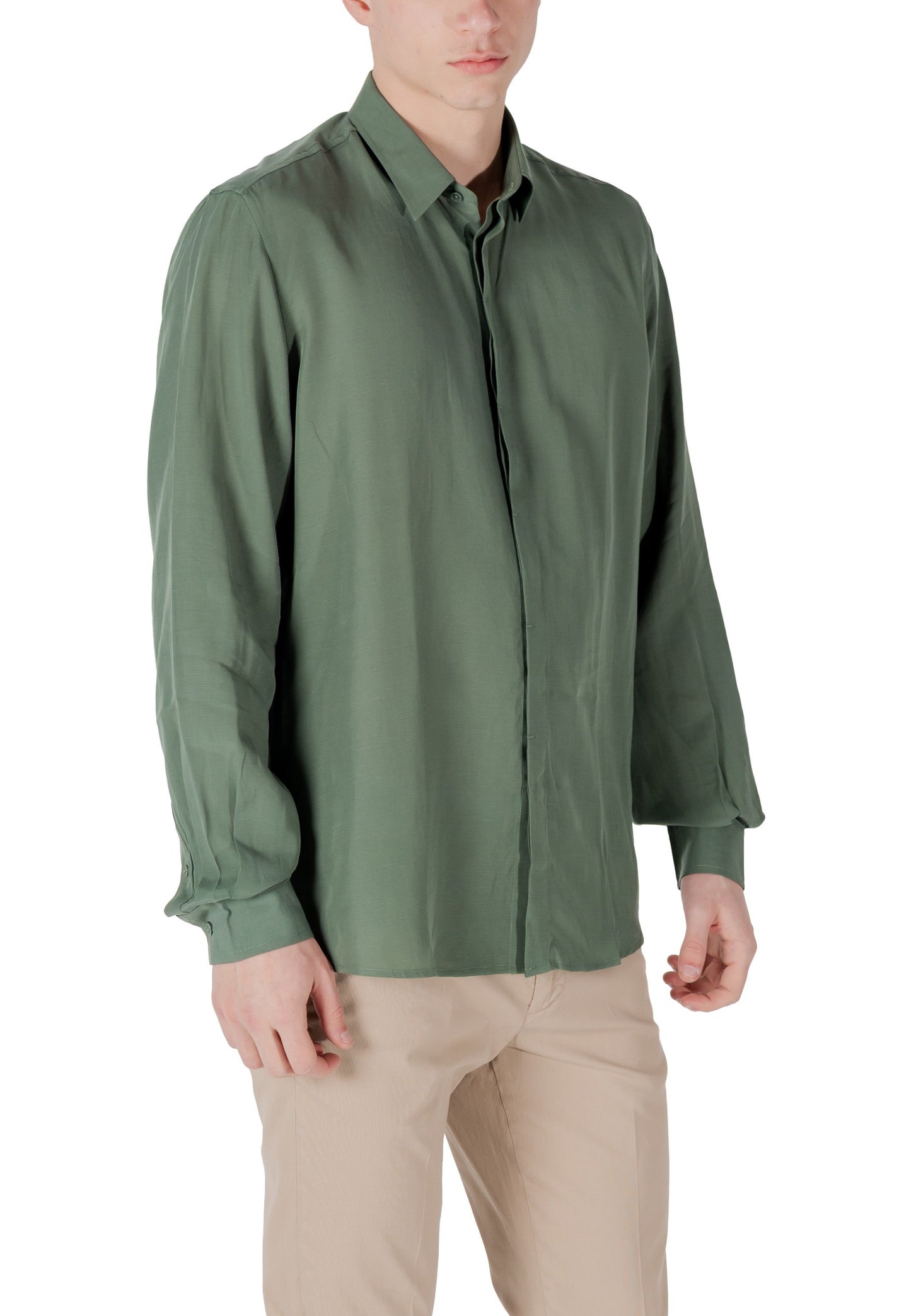 Antony Morato Camicia Uomo Antony Morato MMSL00757-FA400094 green