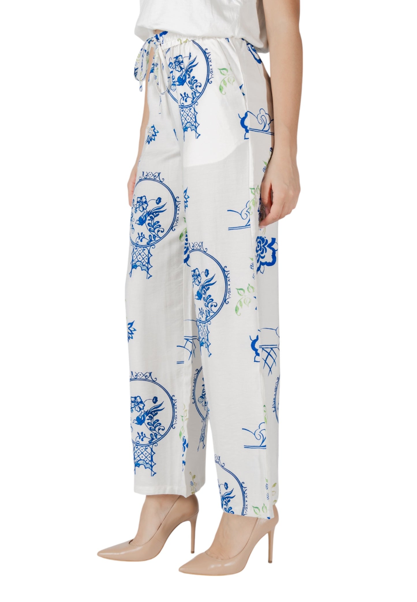 Ichi Pantaloni Donna Ichi 20122794 white