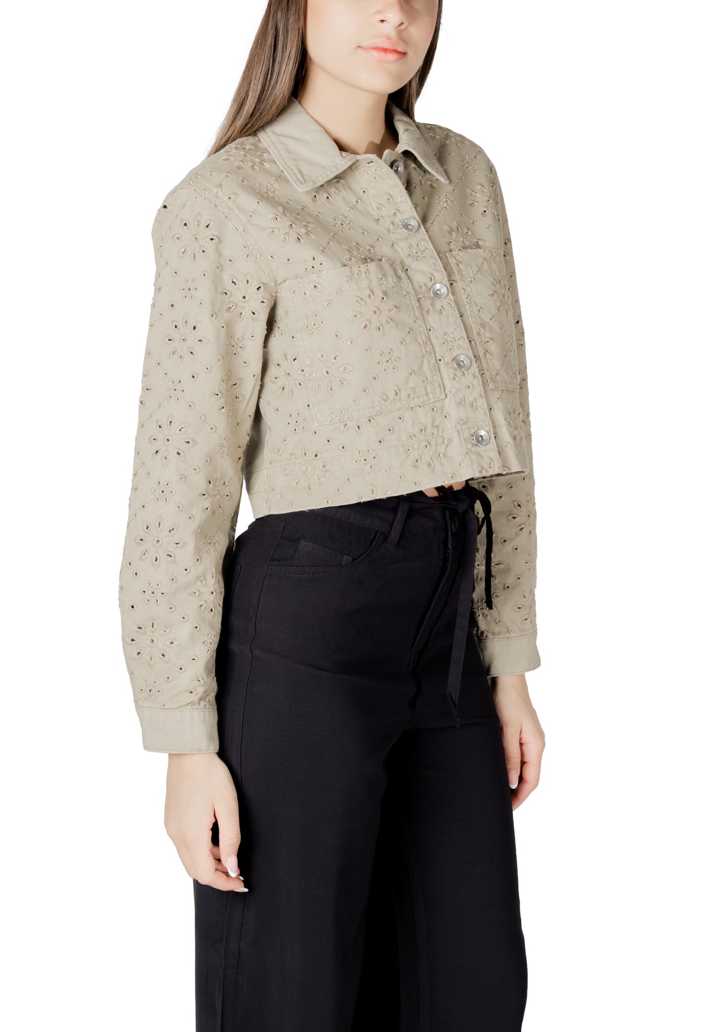 Only Giubbotto Donna Only 15338055 beige
