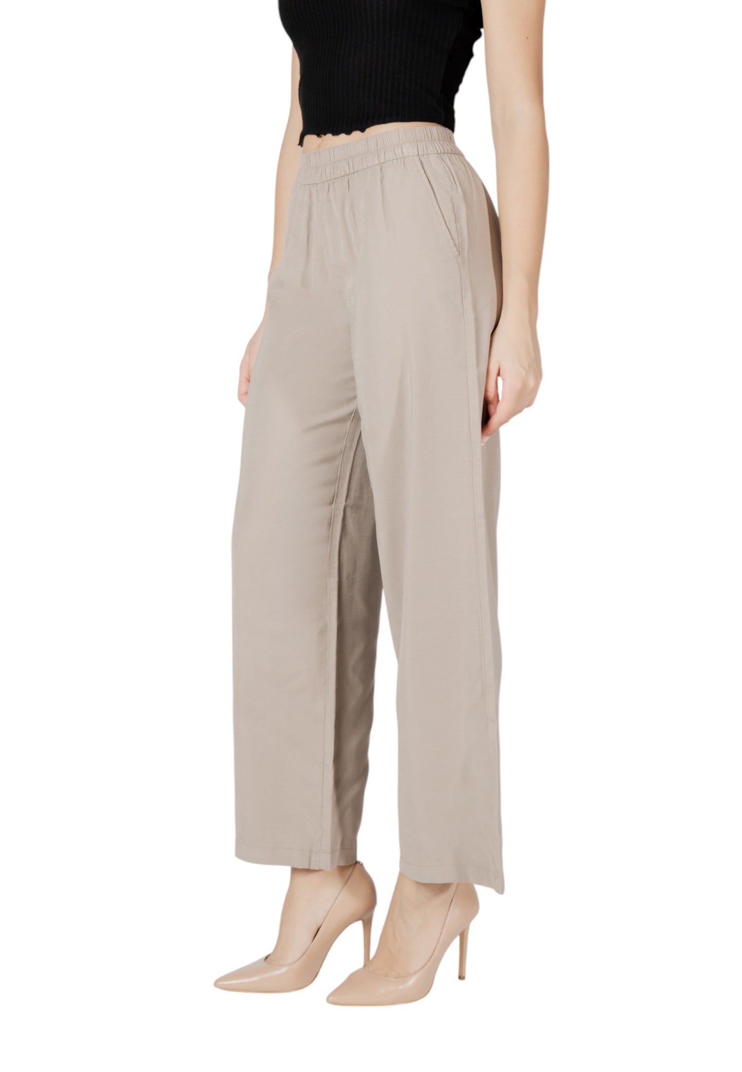 Only Pantaloni Donna Only 15337956 beige