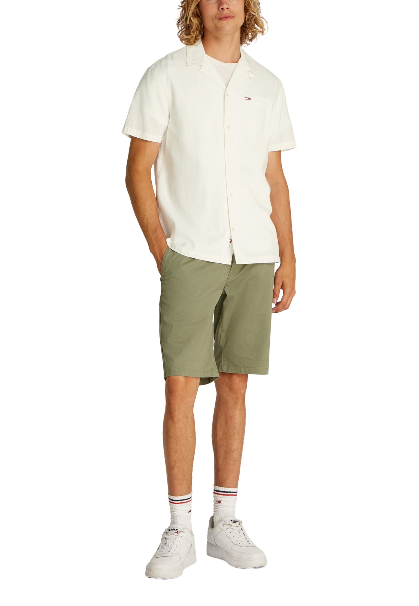 Tommy Hilfiger Jeans Camicia Uomo Tommy Hilfiger Jeans DM0DM20895 white