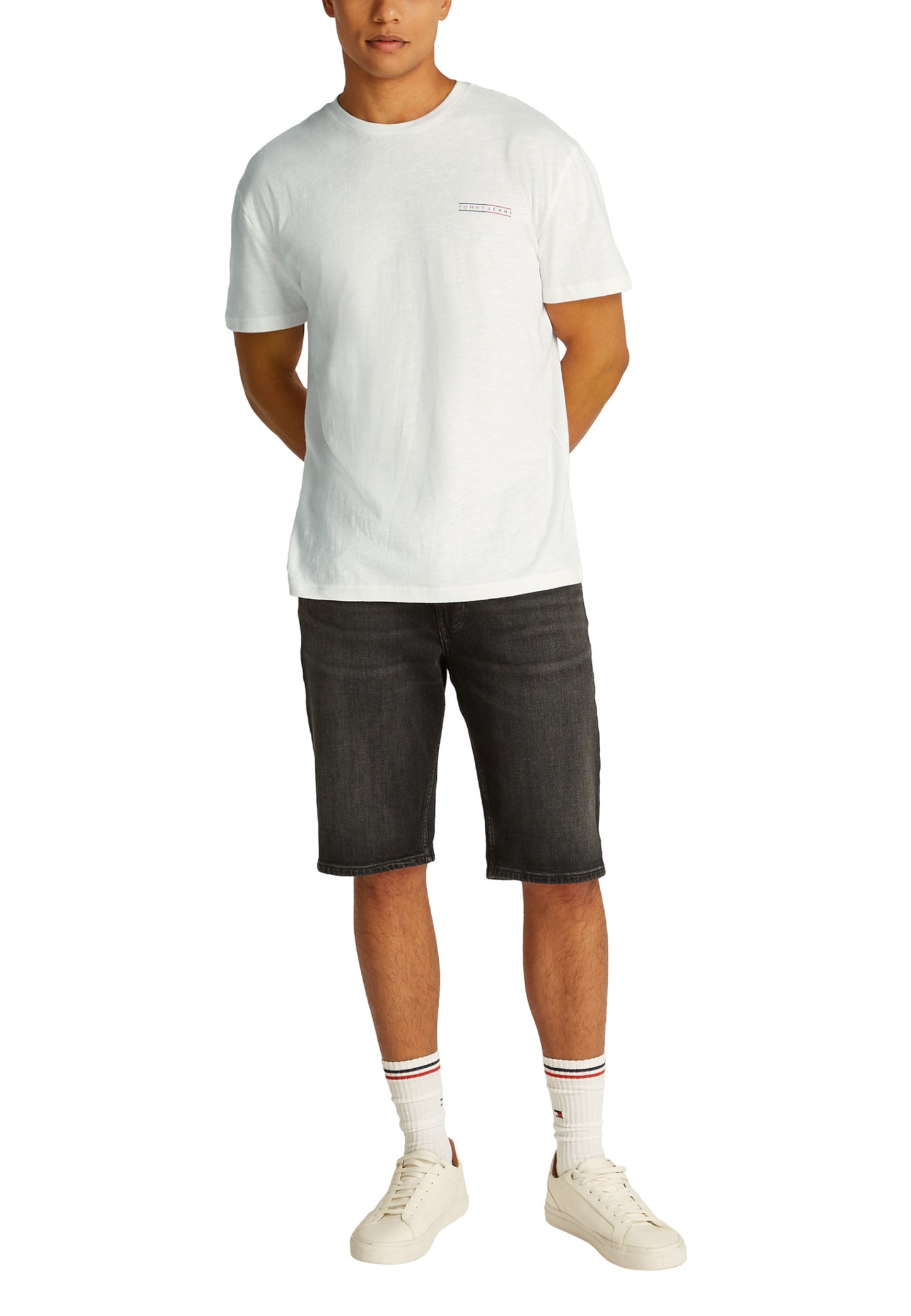 Tommy Hilfiger Jeans T-Shirt Uomo Tommy Hilfiger Jeans DM0DM21303 white