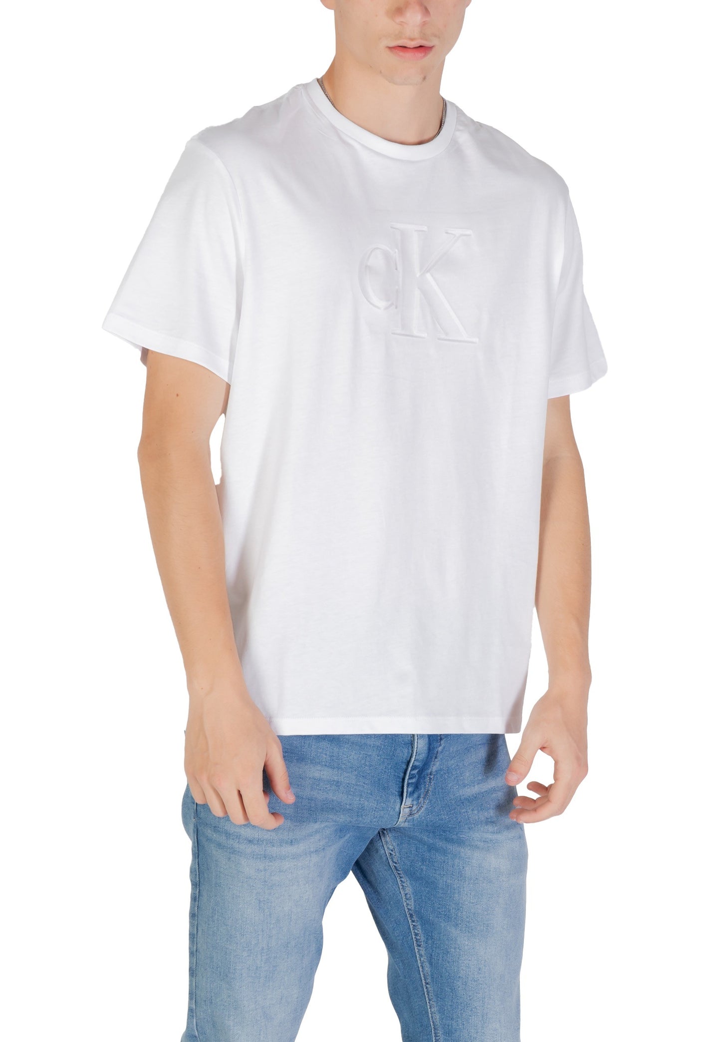 Calvin Klein Jeans T-Shirt Uomo Calvin Klein Jeans LV04RC824G white white