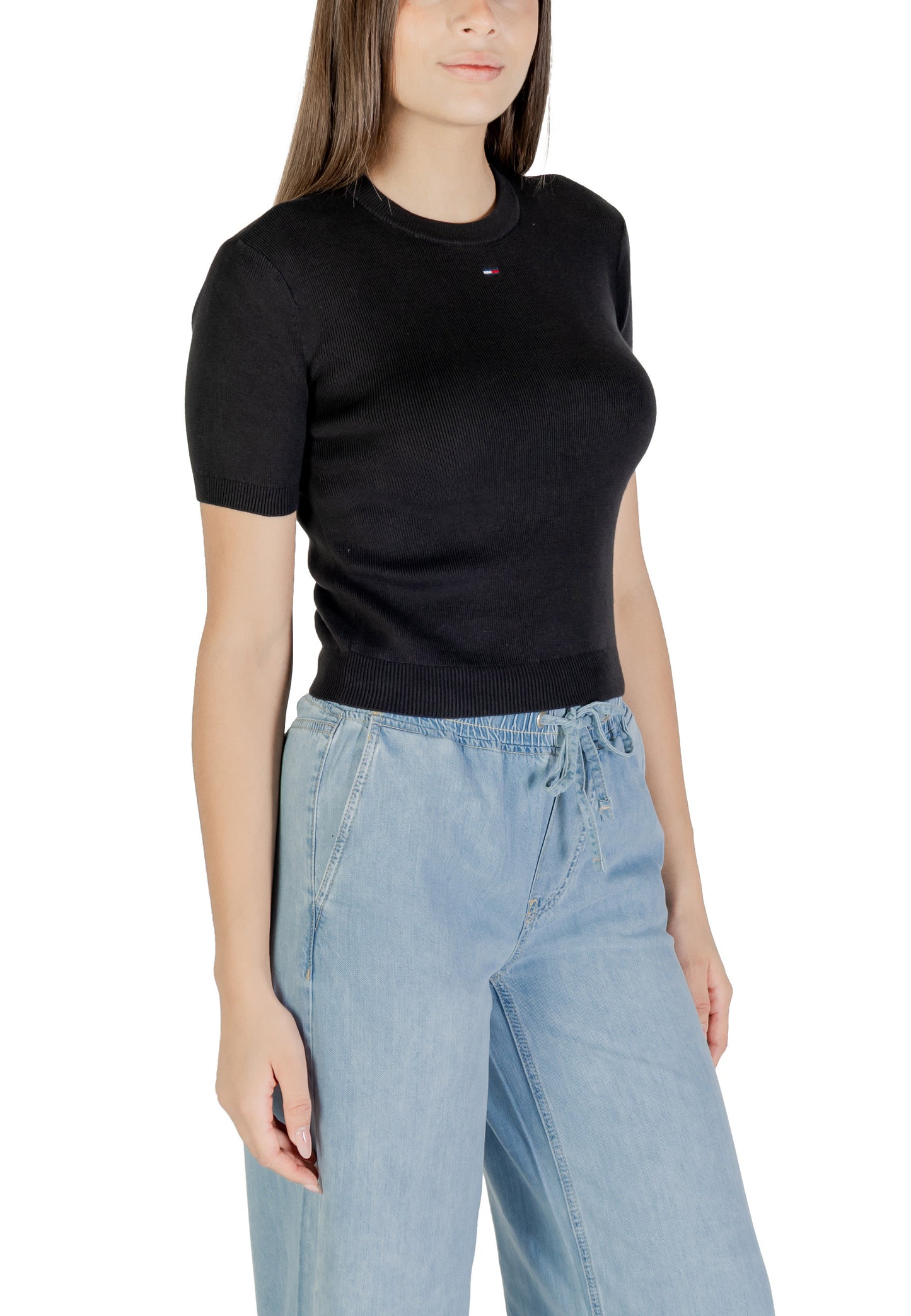 Tommy Hilfiger Jeans T-Shirt Donna Tommy Hilfiger Jeans DW0DW19336 black black