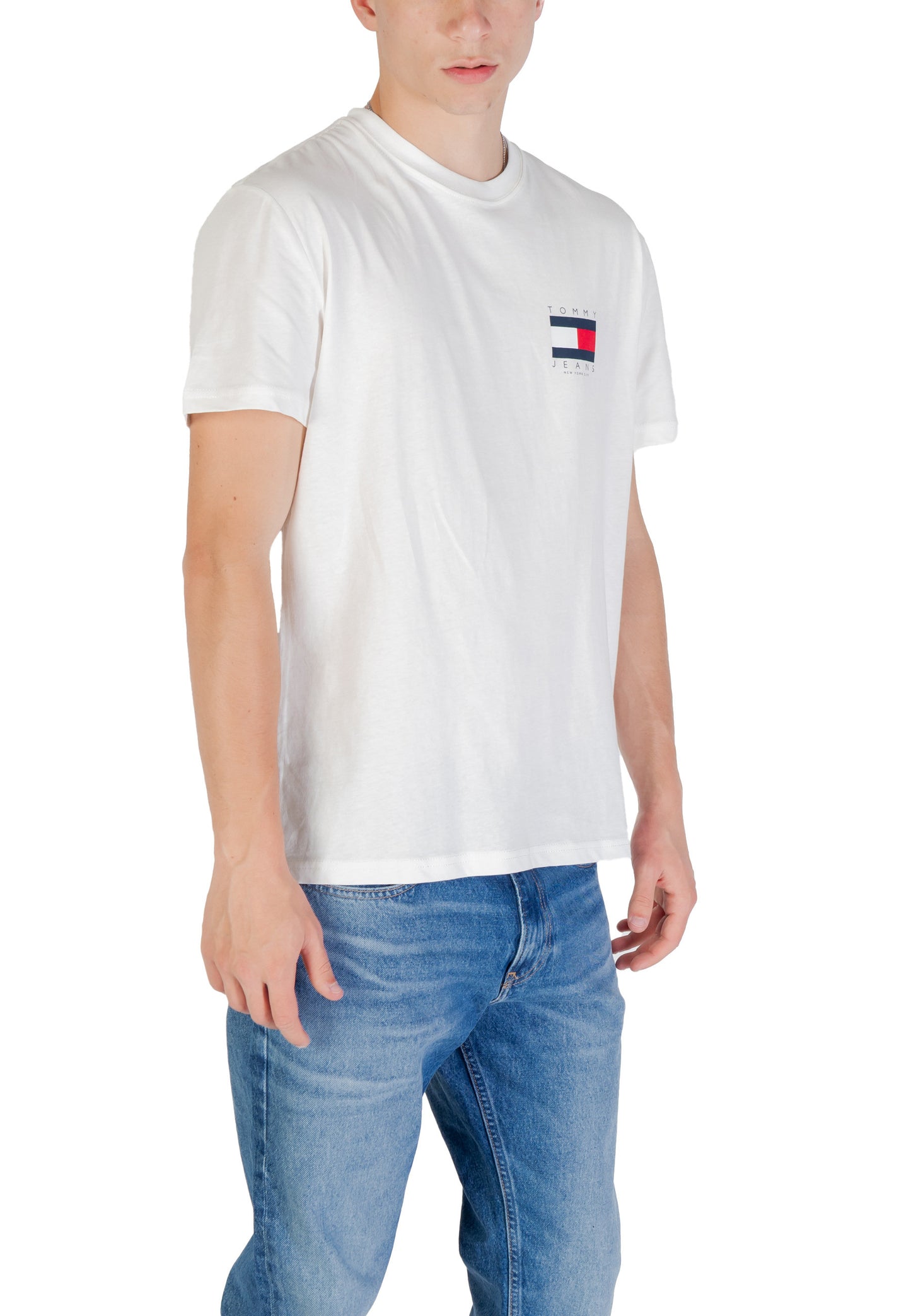 Tommy Hilfiger Jeans T-Shirt Uomo Tommy Hilfiger Jeans DM0DM21910 white white