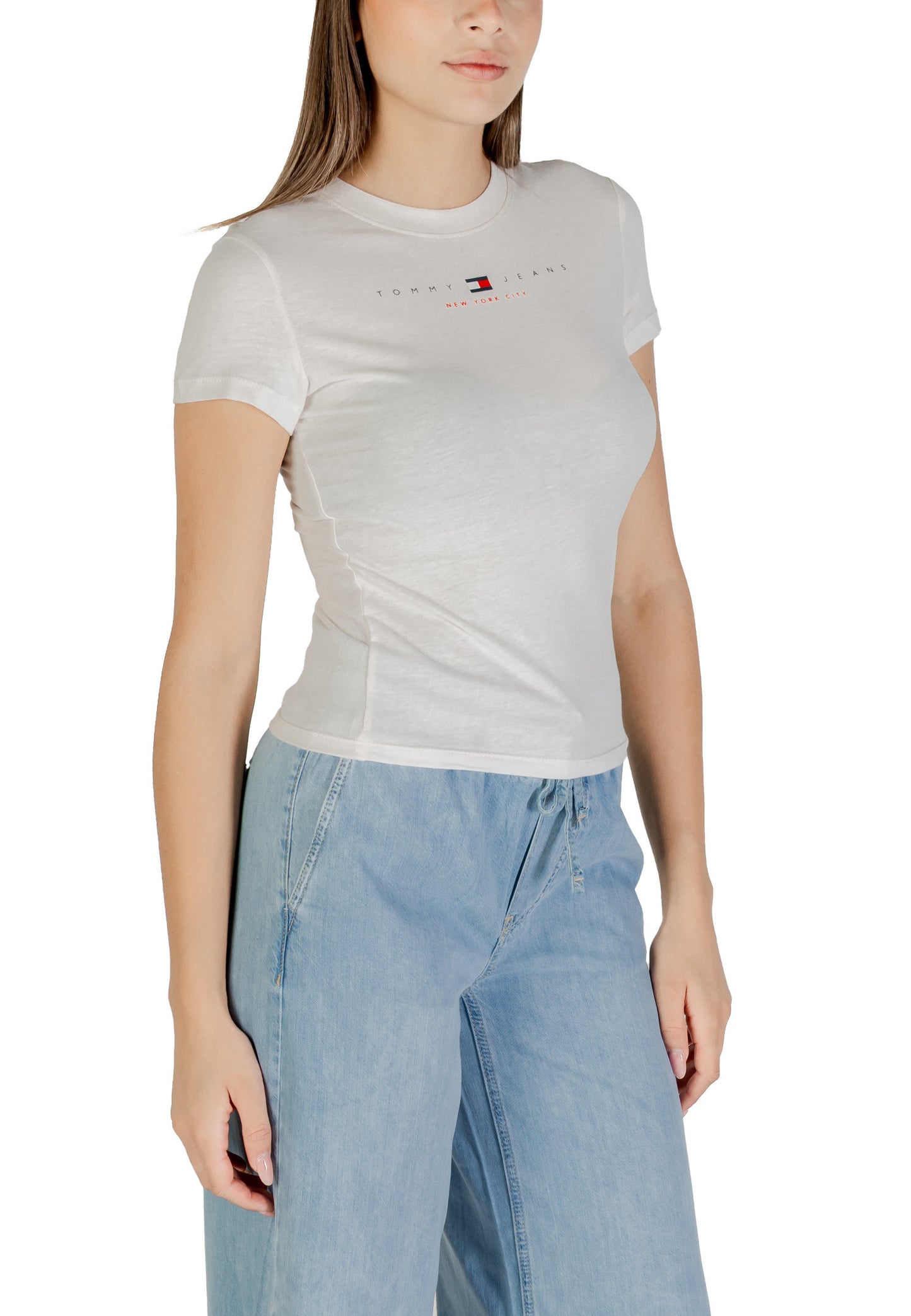 Tommy Hilfiger Jeans T-Shirt Donna Tommy Hilfiger Jeans DW0DW21422 white white