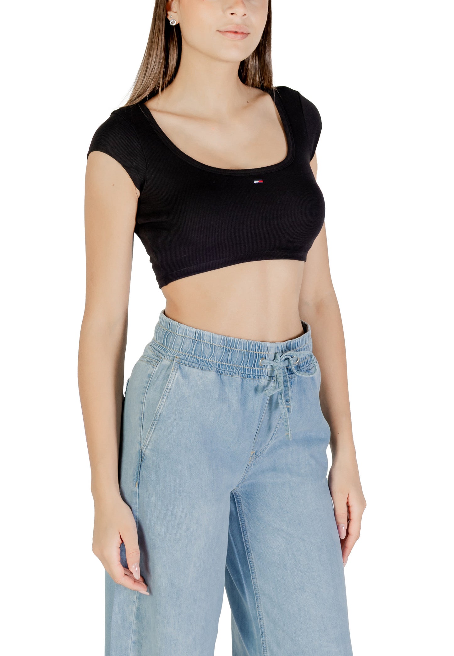 Tommy Hilfiger Jeans Top Donna Tommy Hilfiger Jeans DW0DW21185 black black