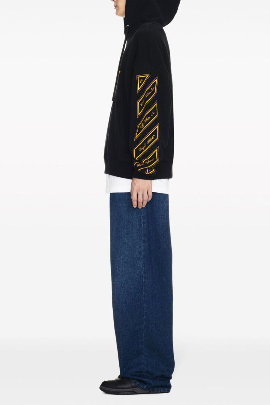 Off-white Felpa Uomo Off-white EBO_2122 black black