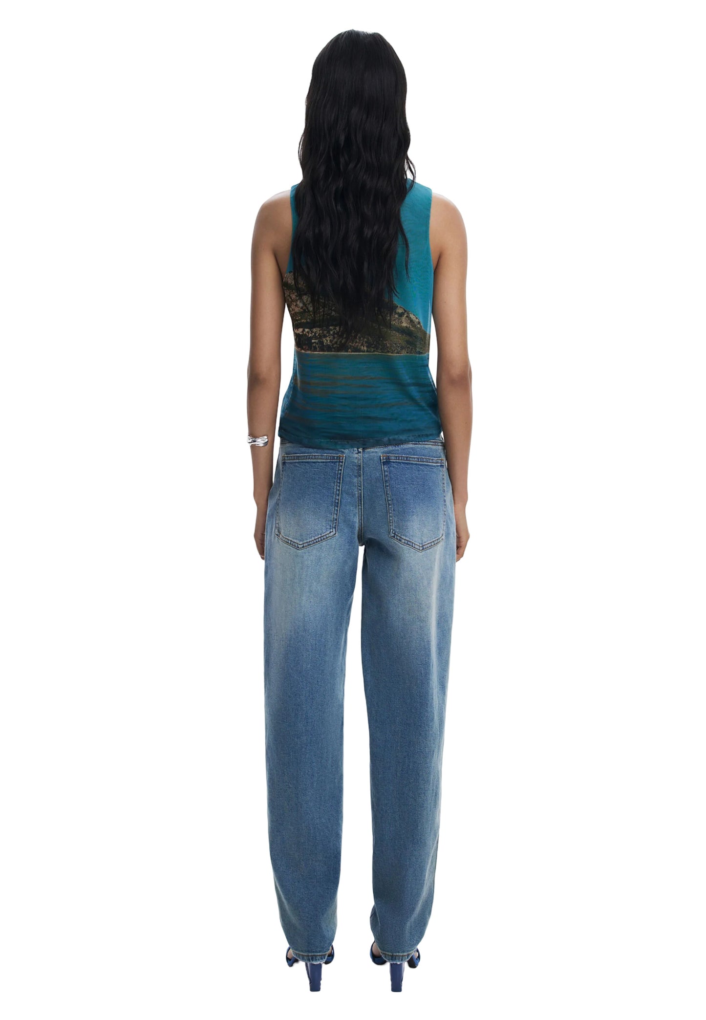 Camiseta de tirantes para mujer Desigual