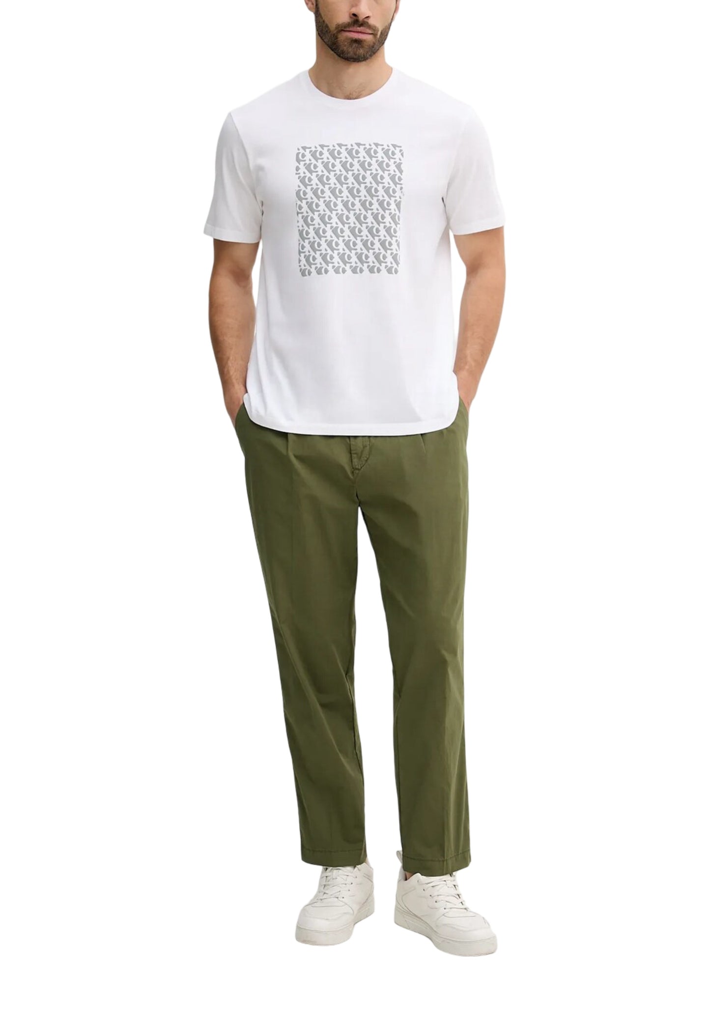 Calvin Klein Jeans T-Shirt Uomo Calvin Klein Jeans LV04RC841G white white