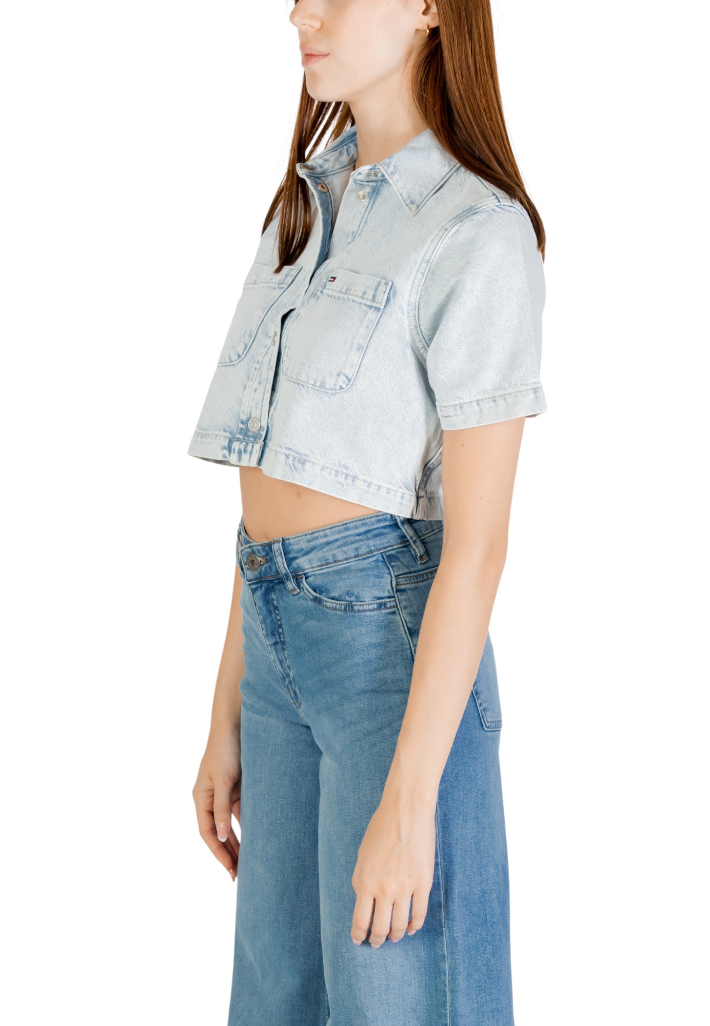 Tommy Hilfiger Jeans Top Donna Tommy Hilfiger Jeans DW0DW21072 light blue light blue
