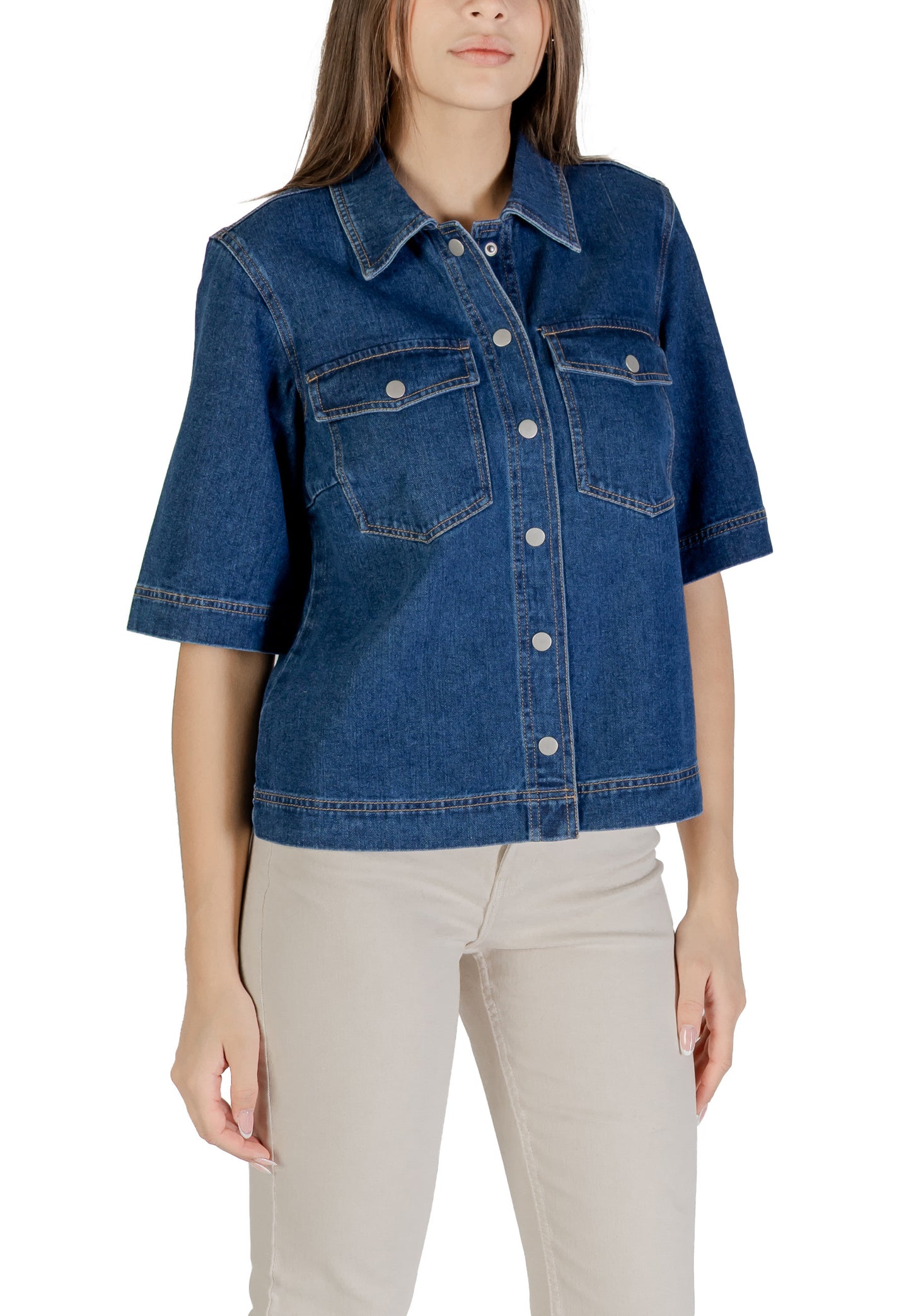Only Camicia Donna Only 15347084 blue blue