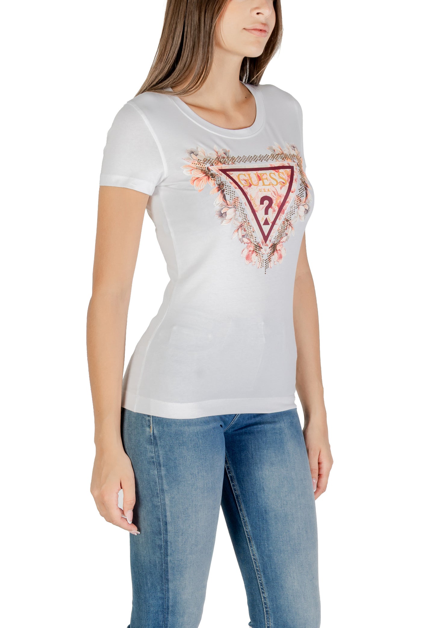 Guess T-Shirt Donna Guess W5YI08 J1314 white white