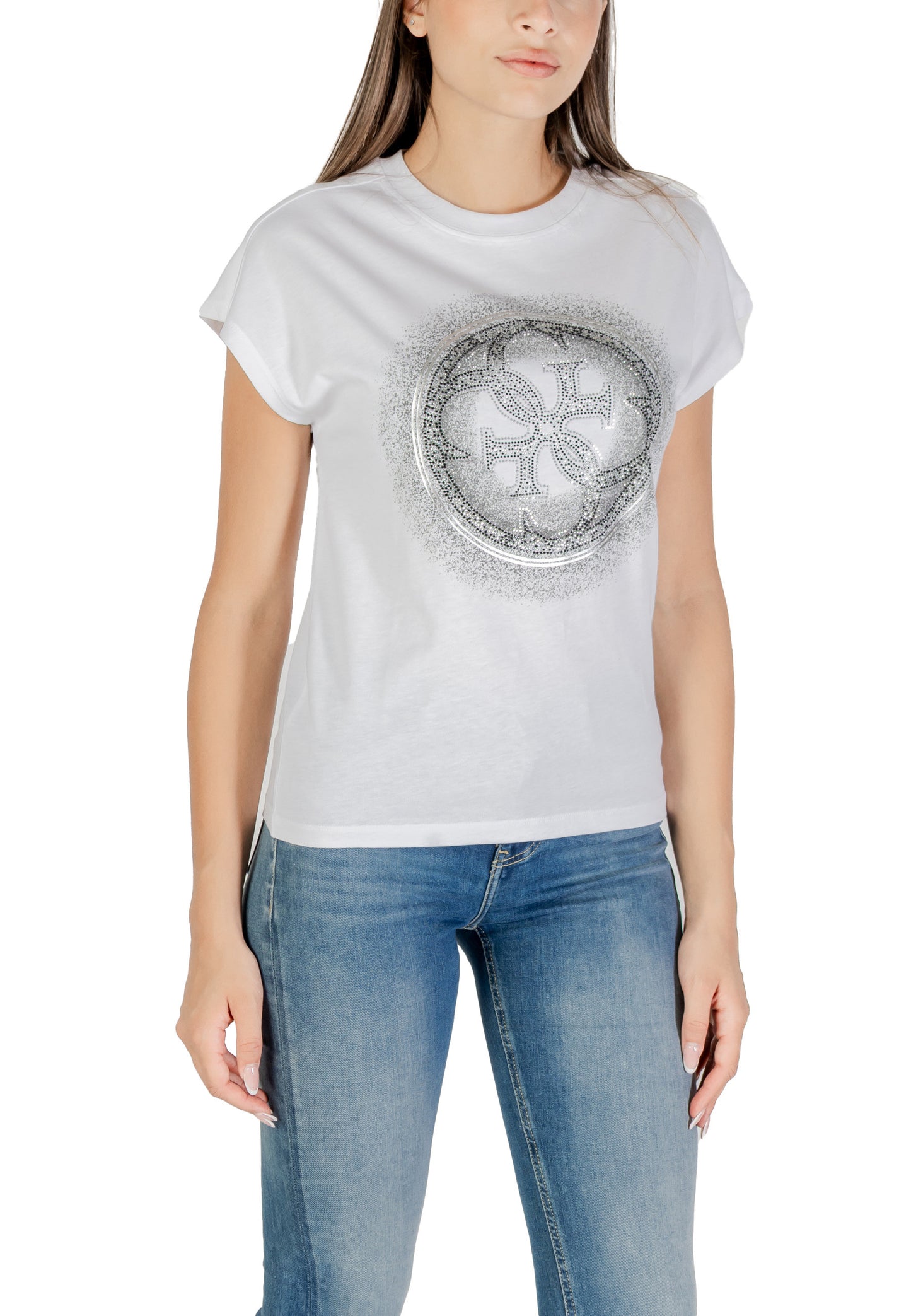 Guess T-Shirt Donna Guess W5YI14 I3Z14 white white