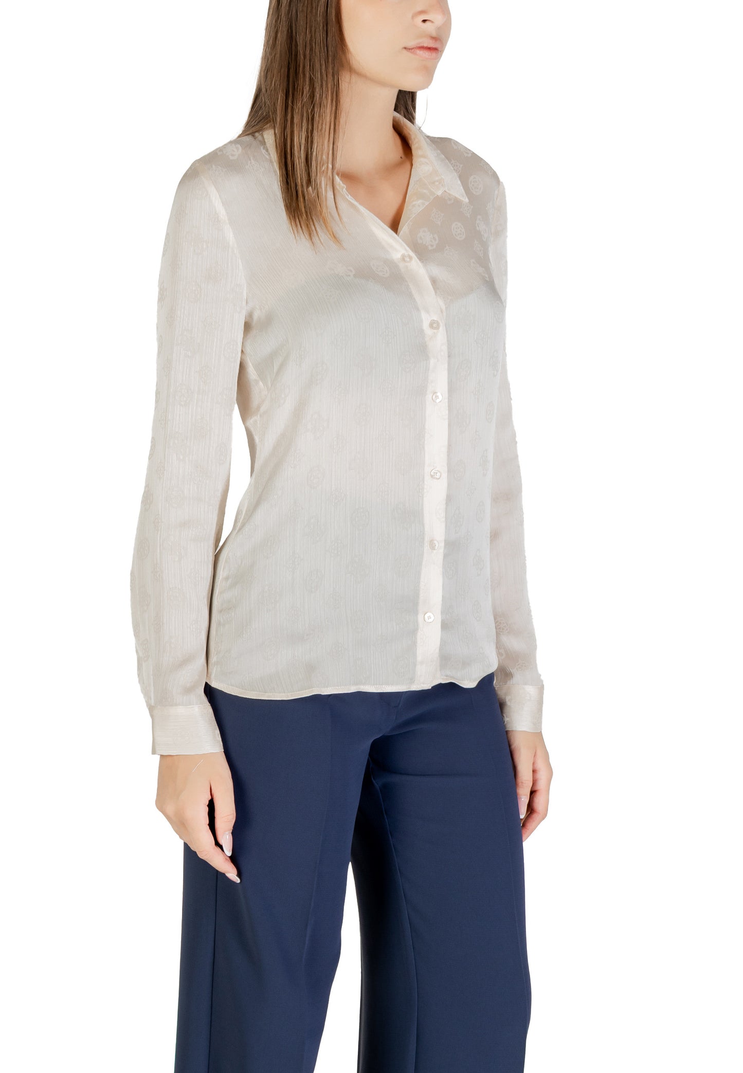 Guess Camicia Donna Guess W5YH1A WHCR2 beige beige