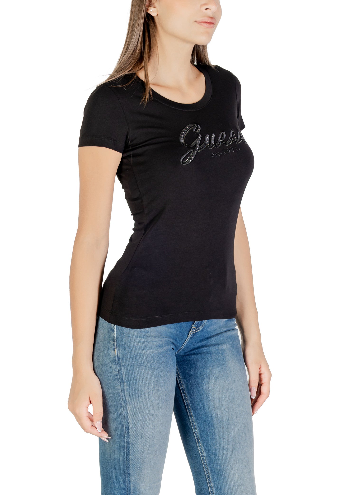 Guess T-Shirt Donna Guess W5YI46 J1314 black black