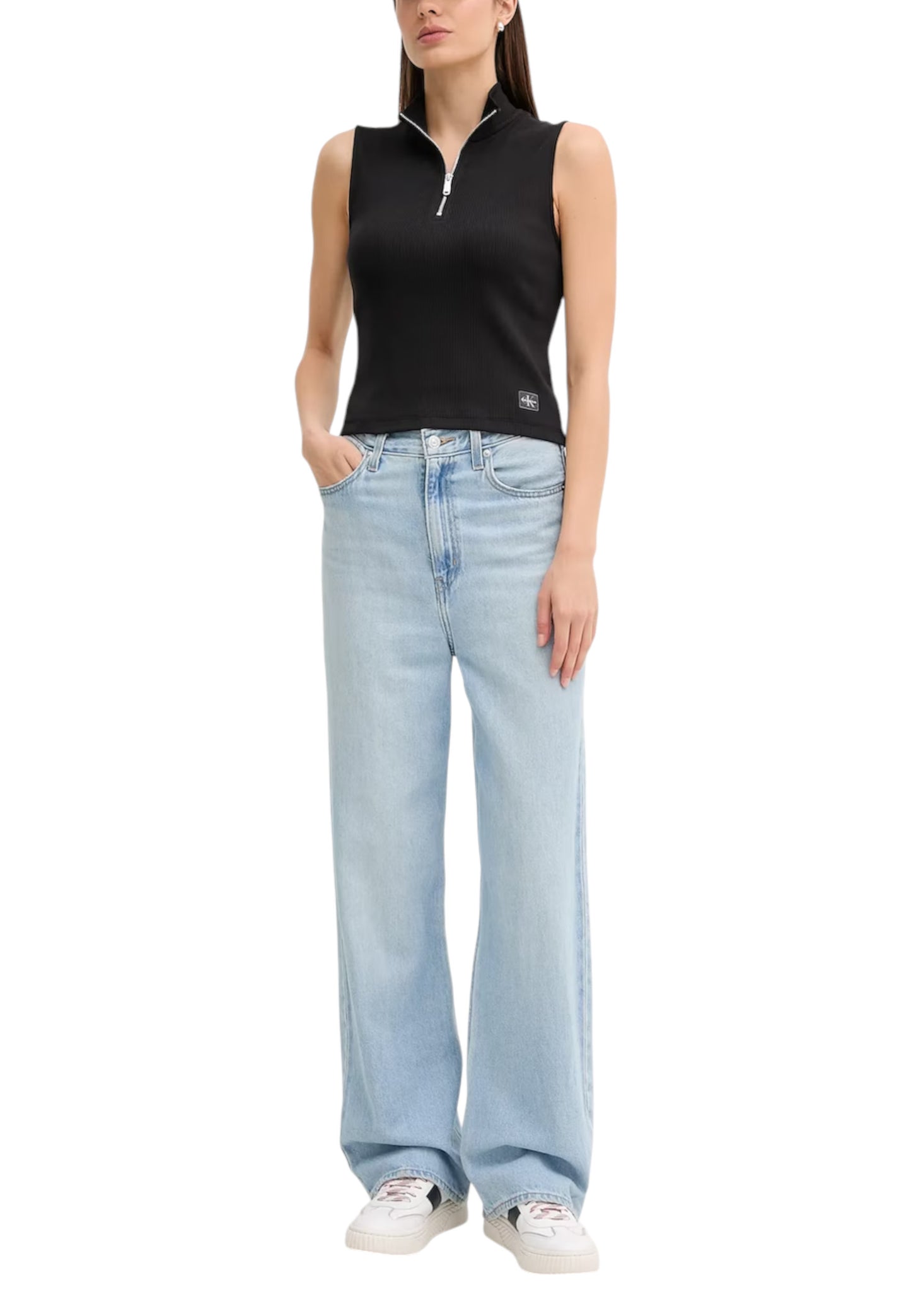 Calvin Klein Jeans Top Donna Calvin Klein Jeans LV047C909G black black