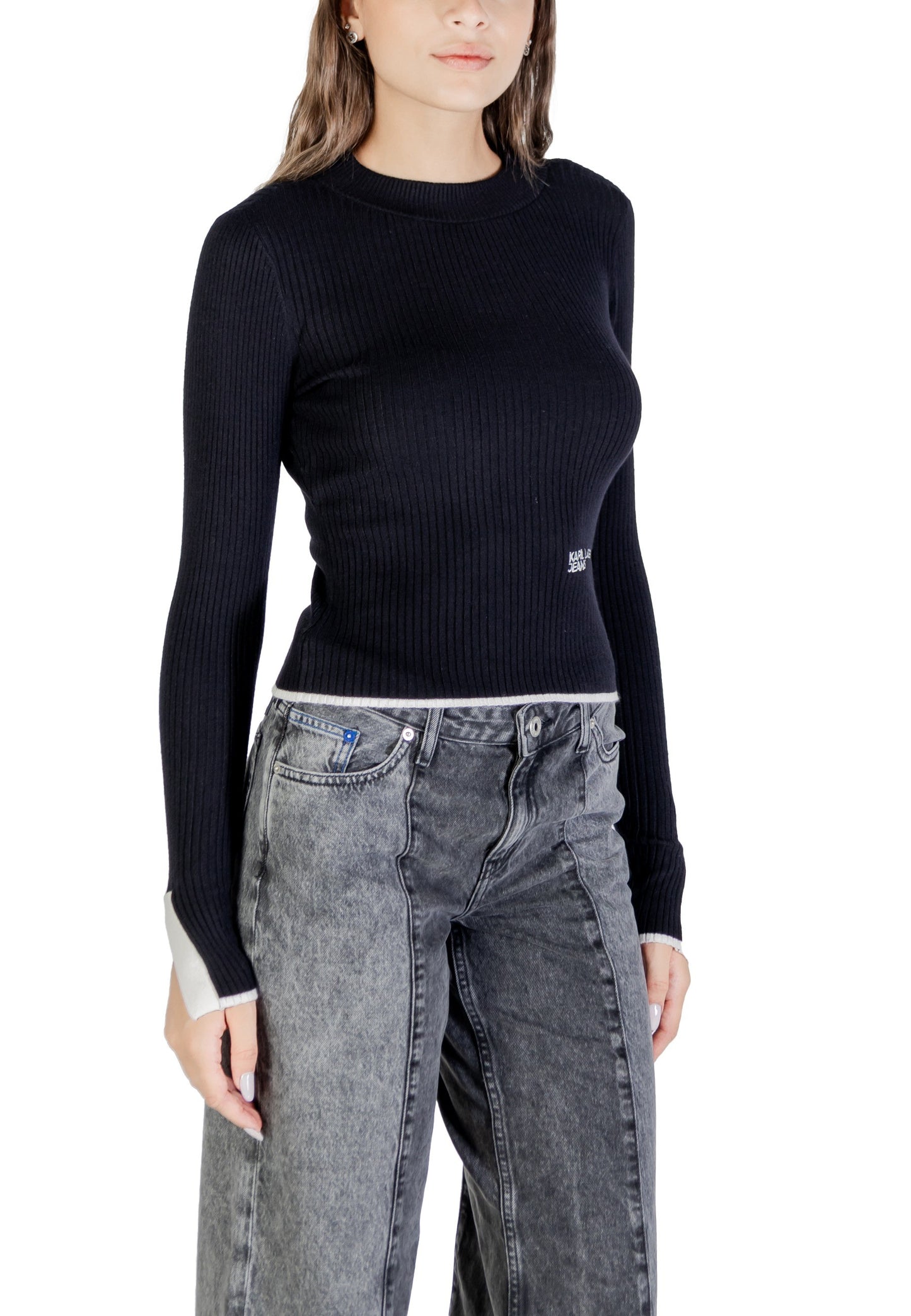 Karl Lagerfeld Jeans Maglia Donna Karl Lagerfeld Jeans A3W18006 black black