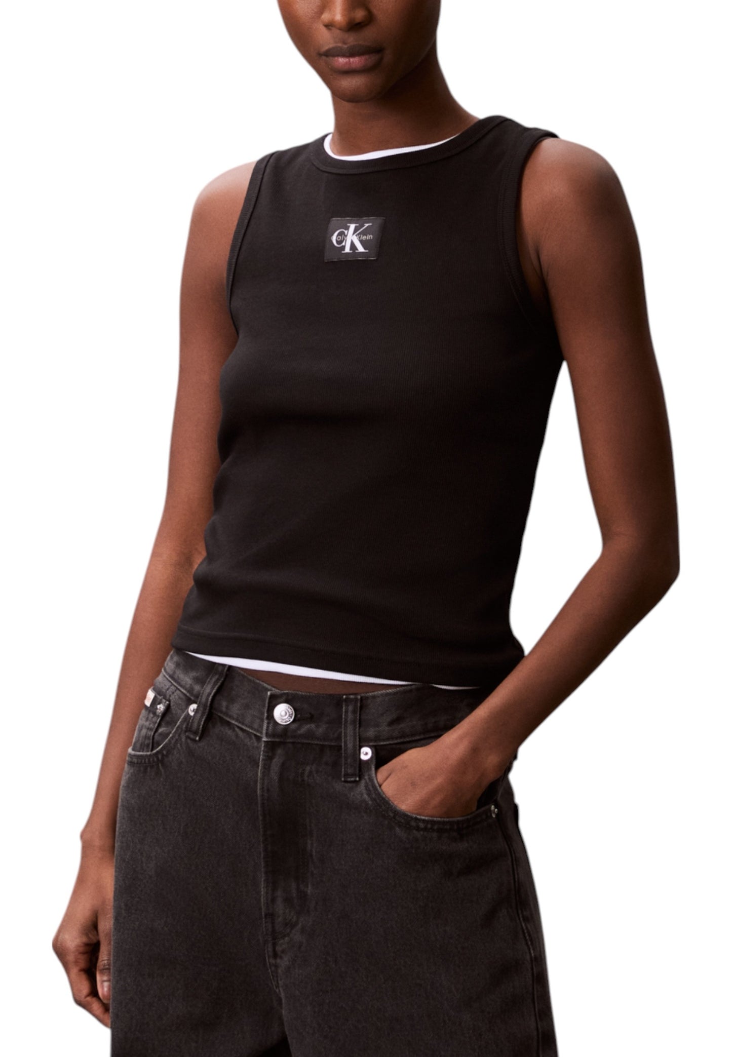 Camiseta sin mangas para mujer de Calvin Klein Jeans