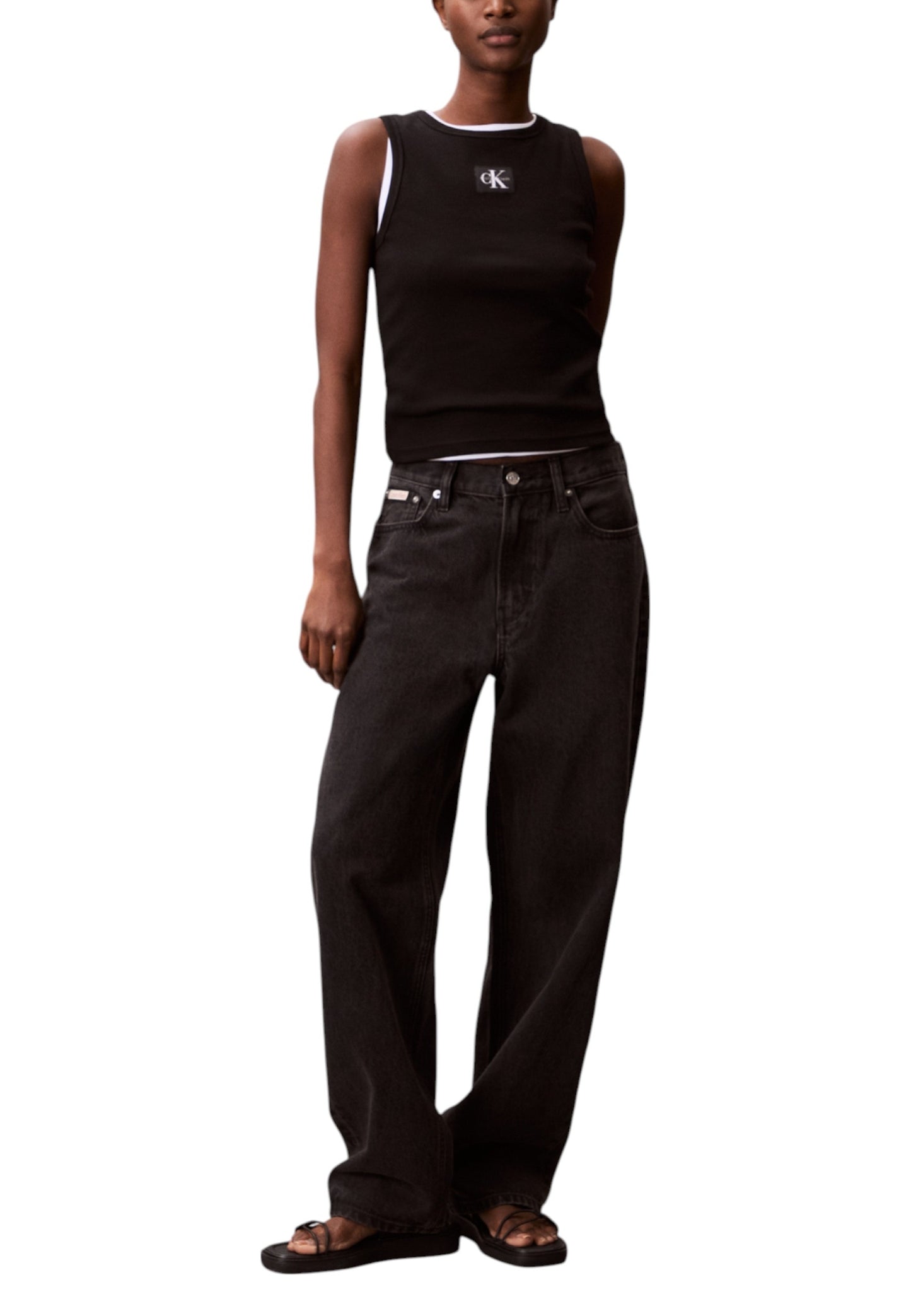 Camiseta sin mangas para mujer de Calvin Klein Jeans